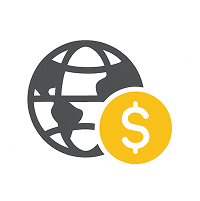 世界の金融のアイコン